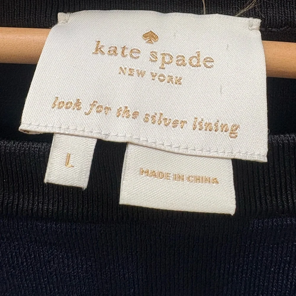 Kate Spade Sleeve Striped Scuba Dress Size Large